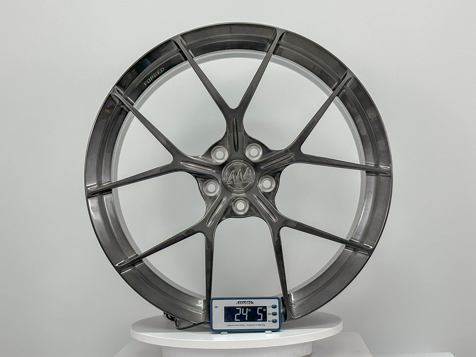 AWZZ for Hyundai IONIQ 5N 21x9.5 Inch +45 Offset Forged Wheels Gloss Brushed Grey