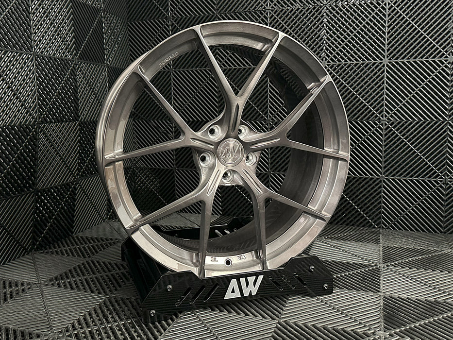 AWZZ for Hyundai IONIQ 5N 21x9.5 Inch +45 Offset Forged Wheels Gloss Brushed Grey