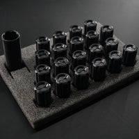 M14×1.5 mm Titanium Closed GR5 Black Anti Theft Wheel Lug Nuts Set (Pack of 20pcs)