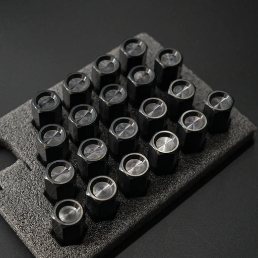 Titanium Closed GR5 21mm Black Wheel Lug Nuts