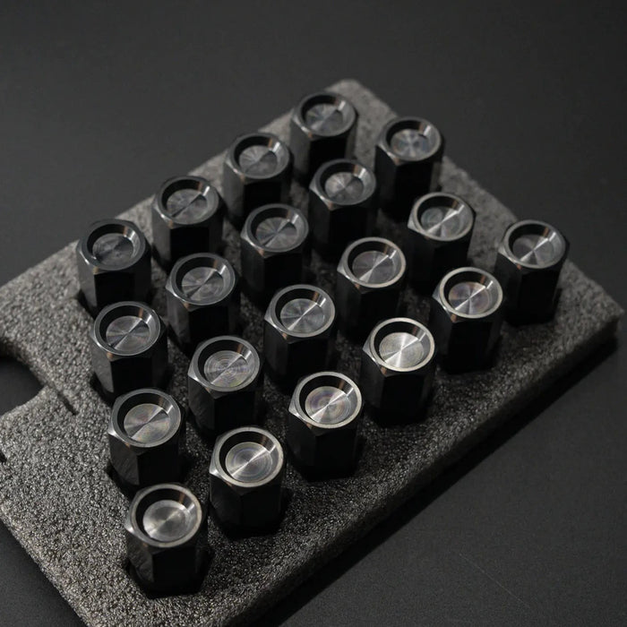 Titanium Closed GR5 21mm Black Wheel Lug Nuts