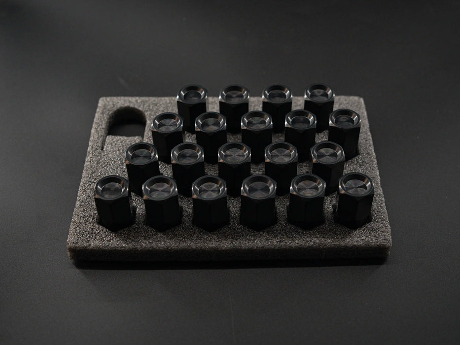 Titanium Closed GR5 21mm Black Wheel Lug Nuts