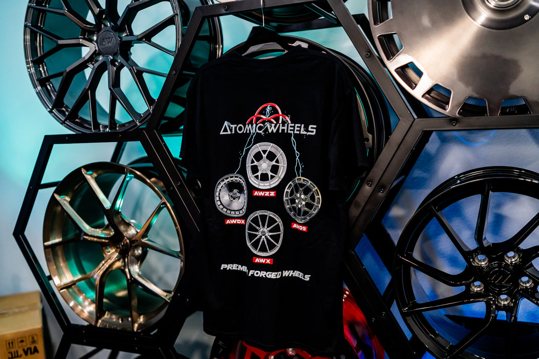 Atomic Wheels Graphic T-Shirt (Wheels Back Print)