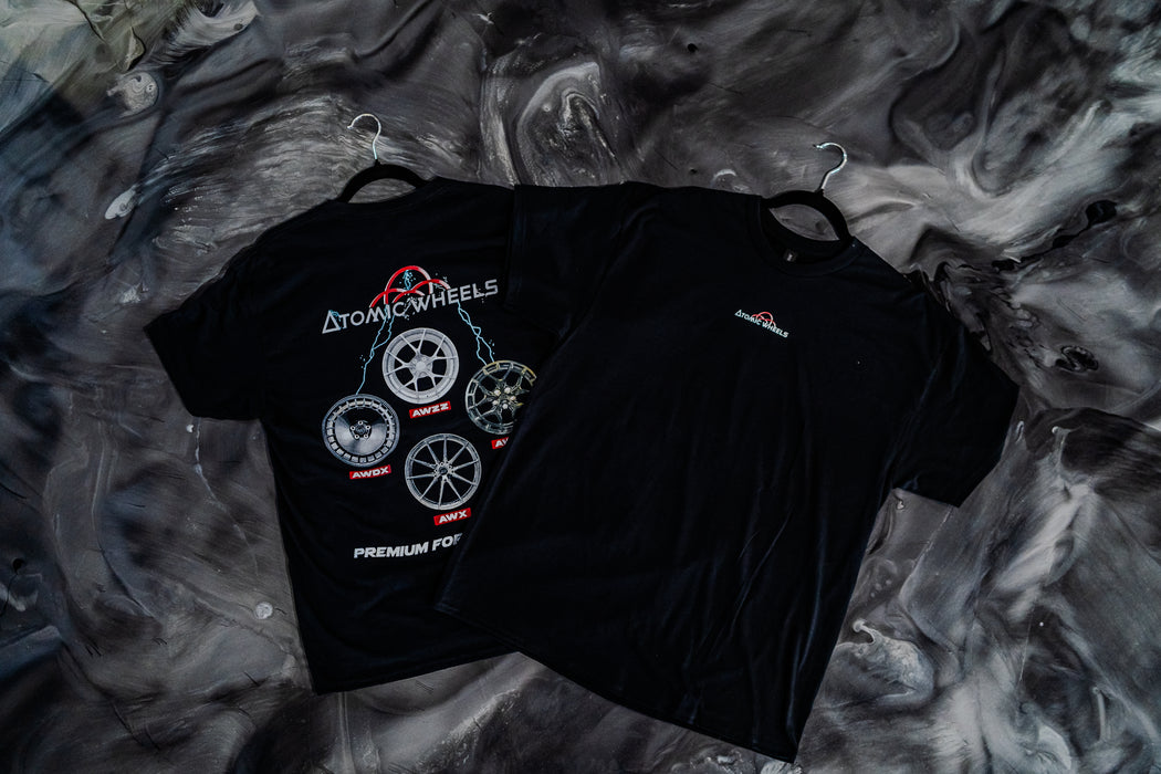 Atomic Wheels Graphic T-Shirt (Wheels Back Print)