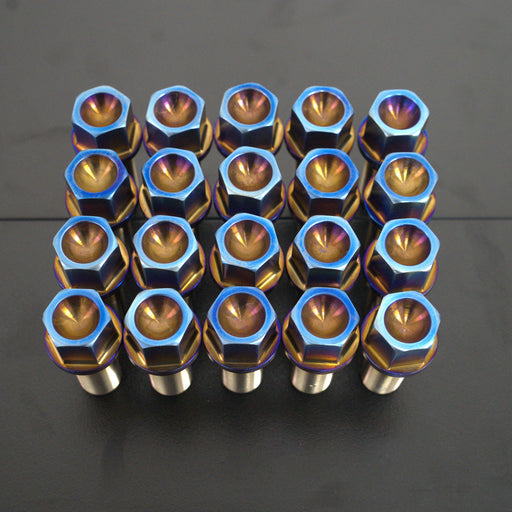 Titanium GR5 17mm Burned Gold Wheel Lug Bolts Set for BMW (Pack of 20)