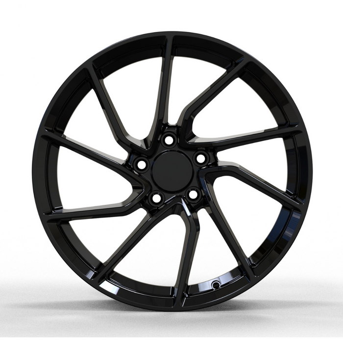AW17 for Tesla Model 3/Y 18x8.5 Inch +35 Offset Forged Wheels Gloss Black