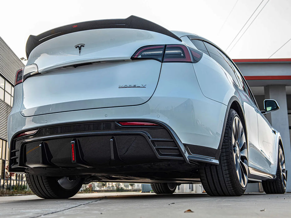 Carbon Fiber Rear Spoiler for Tesla Model Y (2020–2024)