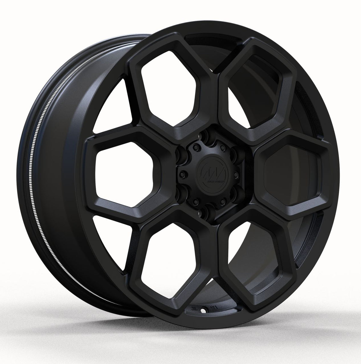 AW13 for Tesla Cybertruck 20x9.0 Inch +55 Offset Forged Wheels Satin Black