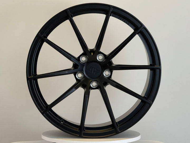 AWX for Tesla Model S/X 20x10 Inch +35 Offset Forged Wheels Satin Black
