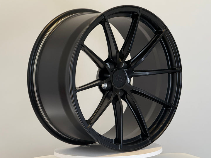 AWX for Tesla Model S/X 20x10 Inch +35 Offset Forged Wheels Satin Black