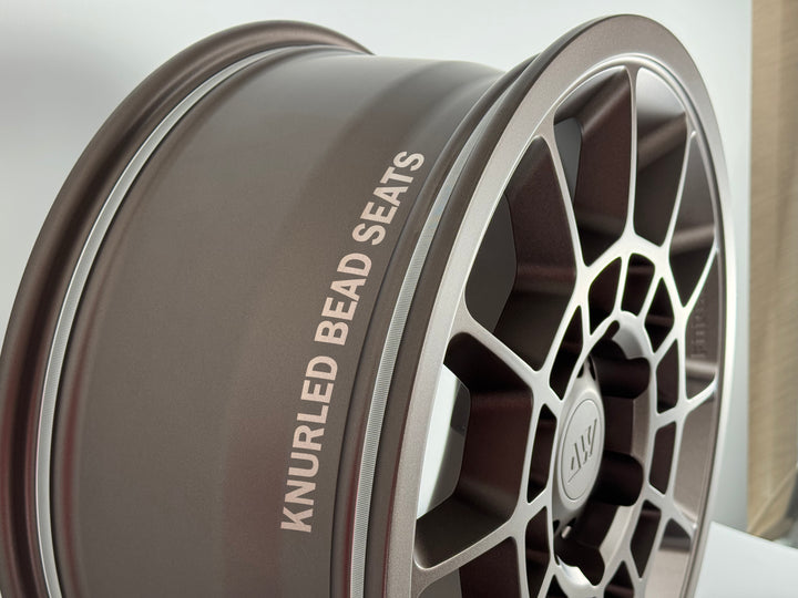 AW08 for Tesla Cybertruck 20x9 Inch +55 Offset Forged Wheels Satin Bronze
