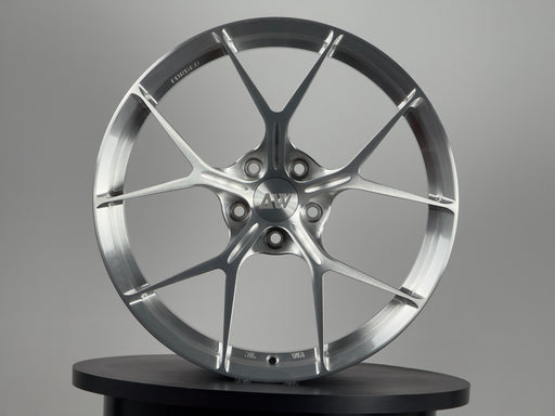 AWZZ Forged Wheel — 19×9.5 Brushed Silver | Outlet Demo 8/10