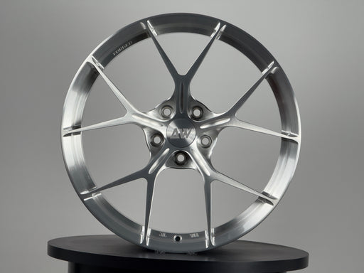 AWZZ Forged Wheel — 19×9.5 Brushed Silver | Outlet Demo 7/10