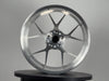 AWZZ 19×9.5 Brushed Silver outlet demo wheel — actual unit, photo 2