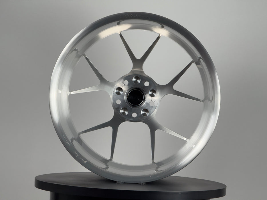 AWZZ 19×9.5 Brushed Silver outlet demo wheel — actual unit, photo 2