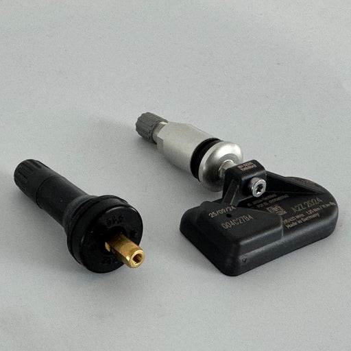 A2Z2024 TPMS Rubber Valve & Silver Metal Valve for Rivian R1T/R1S