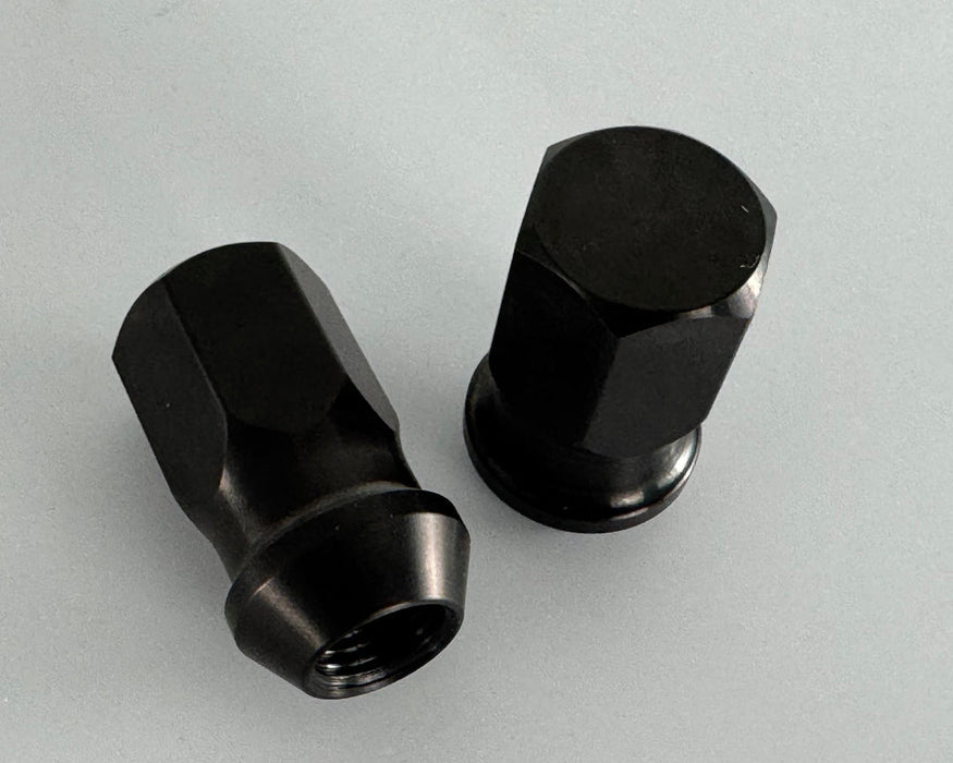 Titanium Closed GR5 21mm Black Wheel Lug Nuts