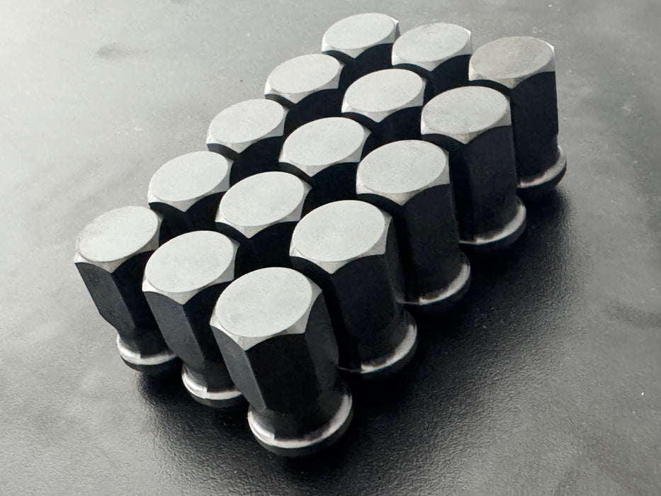 Titanium Closed GR5 21mm Black Wheel Lug Nuts