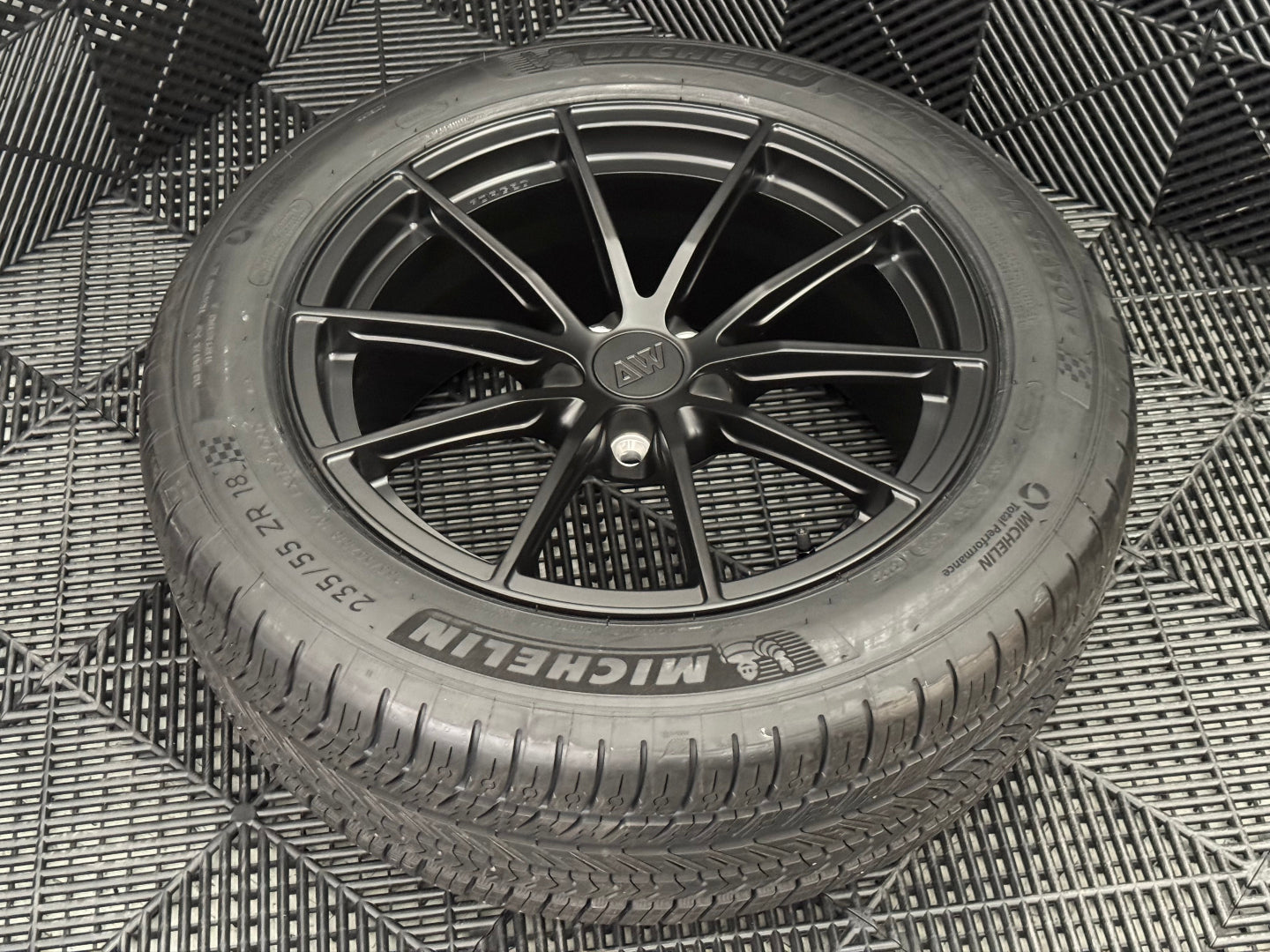 18-Inch AWX Satin Black Wheels + Michelin Pilot Sport 4 All-Season