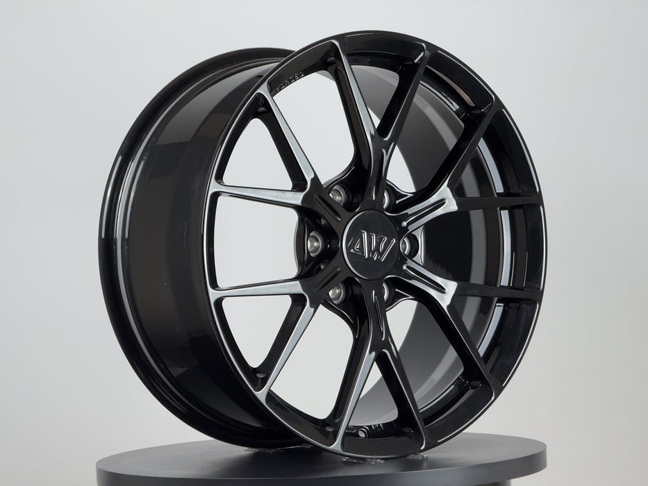 AWZZ 20x9 Gloss Black — actual Outlet unit, photo 3