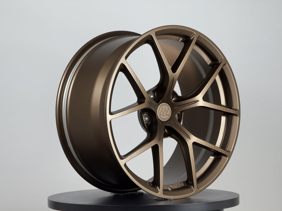AWZZ 19×9.5 ET35 Satin Bronze Outlet unit #3 — actual wheel, photo 3