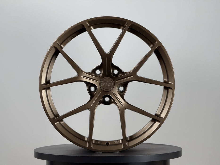 AWZZ 19×9.5 ET35 Satin Bronze Outlet unit #4 — actual wheel, photo 1
