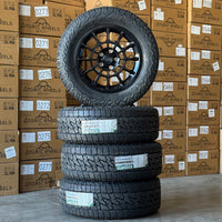 20-inch AW08 Gloss Black + Nitto Nomad Grappler All Terain 275/60R20Tire set for Rivian R1S/R1T