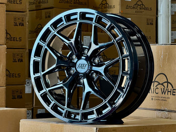 AW09 for Tesla Cybertruck 20x9 Inch +55 Offset Forged Wheels Gloss Black