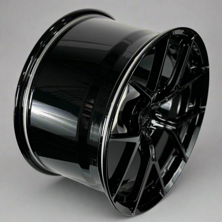 AWZZ for Corvette C8 20x11.5 Inch Offset Forged Wheels Gloss Black