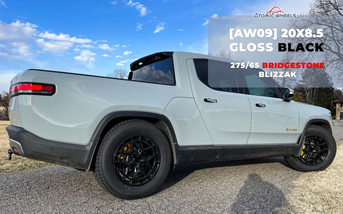 AW09 for Rivian R1T/R1S 20x8.5" +48 Gloss Black