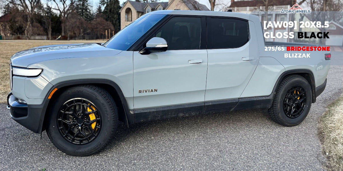 AW09 for Rivian R1T/R1S 20x8.5" +48 Gloss Black