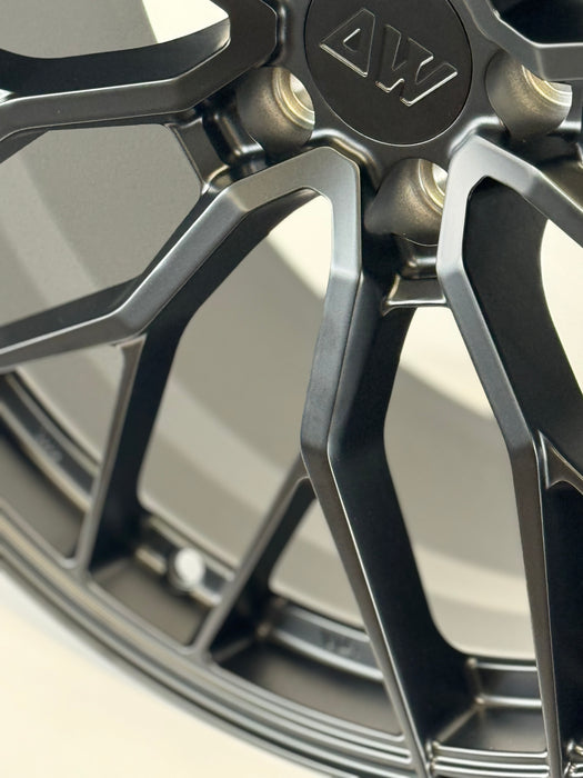 AW11 for Porsche Cayenne (E3) 22x11.5 Inch +51 Offset Forged Wheels Satin Black