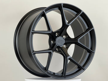 AW01 for Tesla Model X 20x10.0 Inch +35 Offset Forged Wheels Satin Black Rear