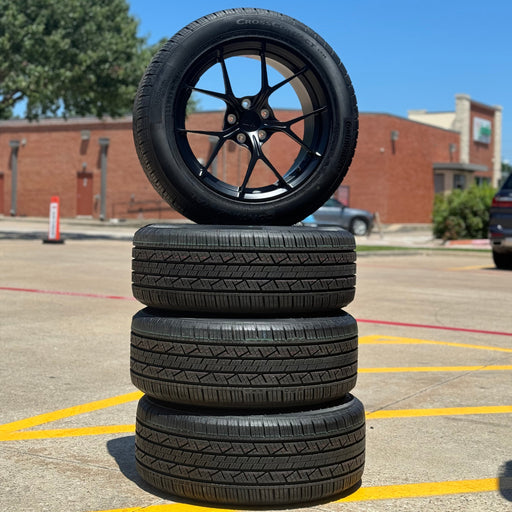 18 inch AWZZ + Continental CrossContact LX25 235/55 R18 tire set for Tesla Model Y