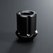Titanium short anti-theft lug nut, black