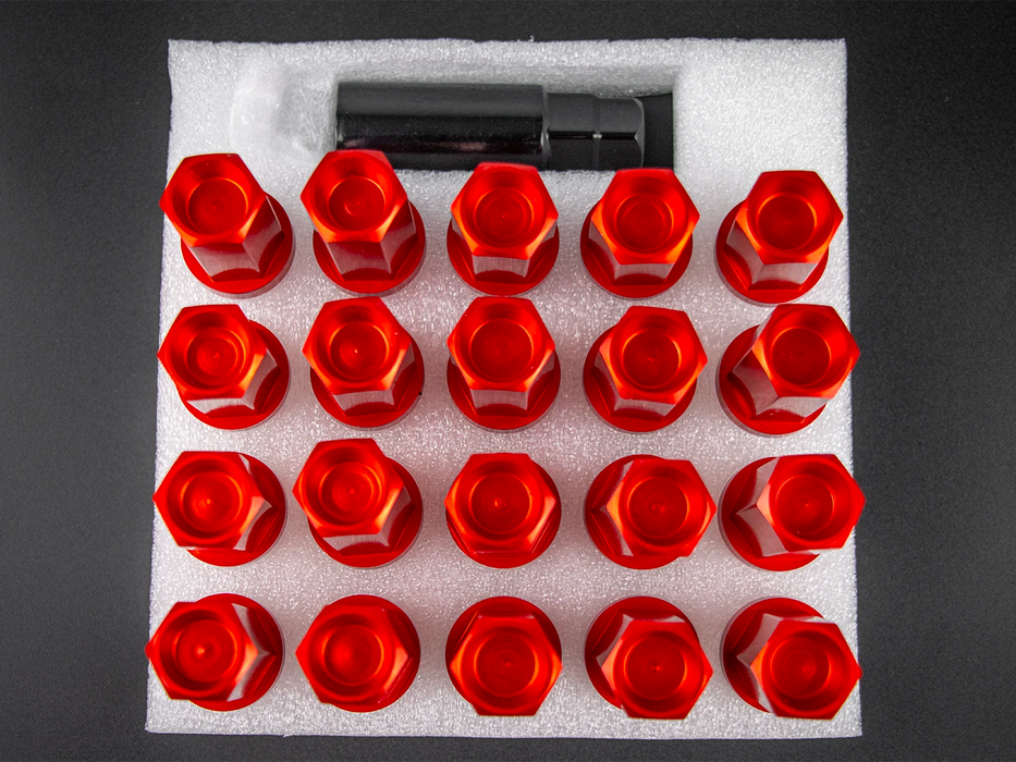 Aluminum Closed M14x1.5 19mm Wheel Lug Nuts (Pack of 20pcs)