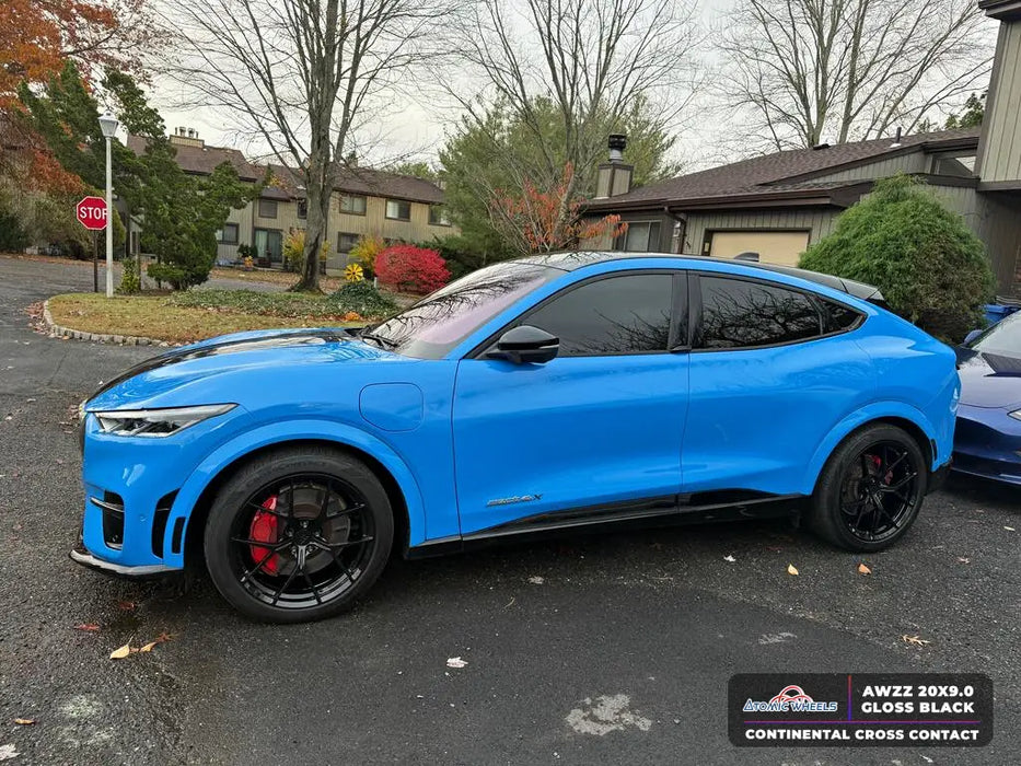 AWZZ for Ford Mach E 20x9.0 Inch +40 Offset Forged Wheels Gloss Black