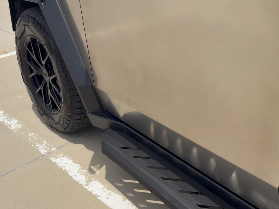 Black Running Boards for Tesla Cybertruck (2024+)