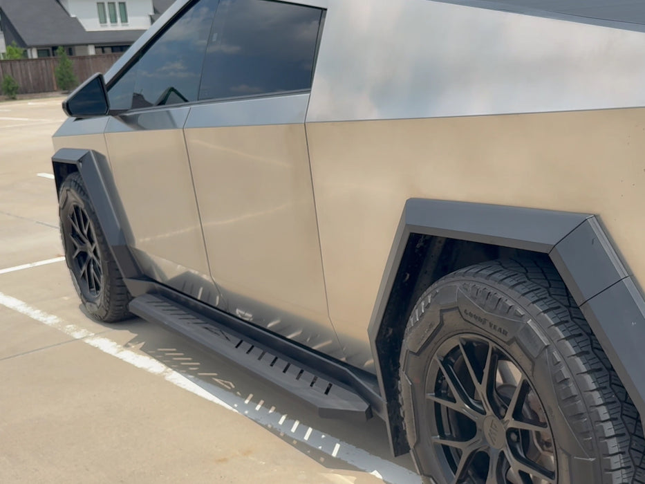 Black Running Boards for Tesla Cybertruck (2024+)