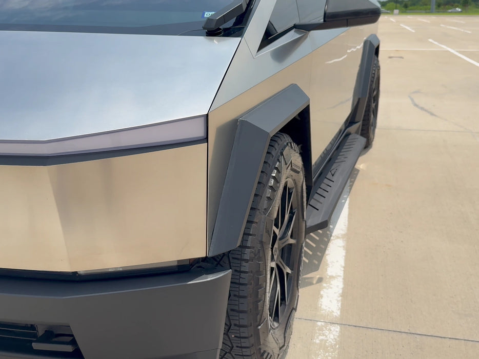Black Running Boards for Tesla Cybertruck (2024+)