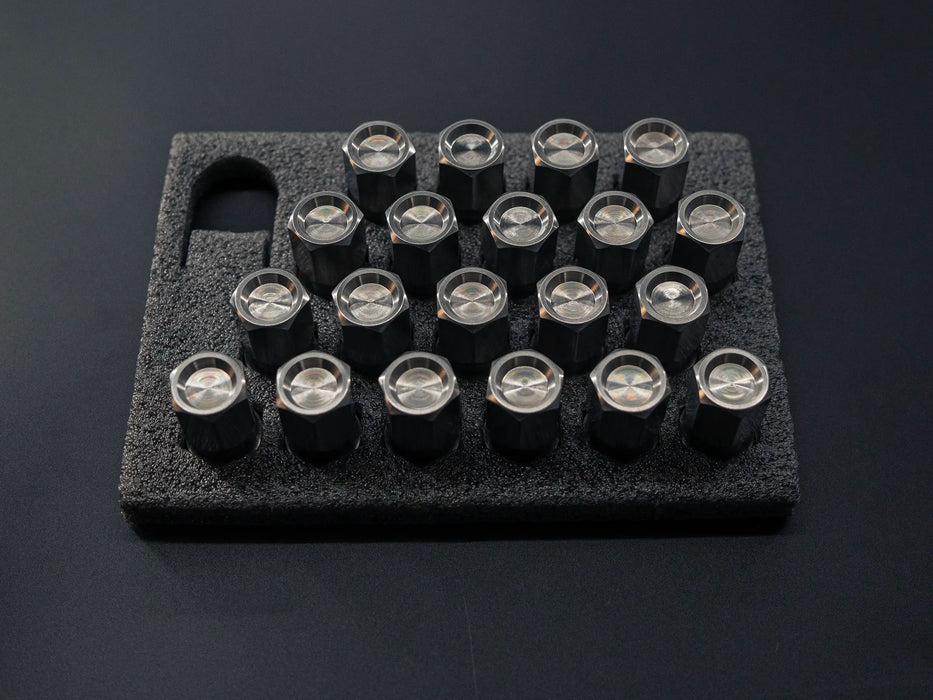 Titanium Closed GR5 21mm Raw Finish Wheel Lug Nuts