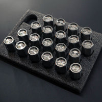 M14×1.5 mm Titanium Closed GR5 21mm Raw Finish Wheel Lug Nuts Set (Pack of 20pcs)