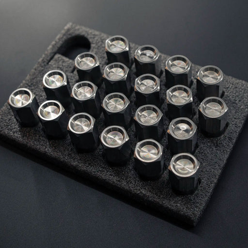 Titanium Closed GR5 21mm Raw Finish Wheel Lug Nuts