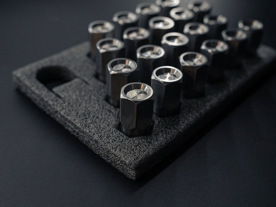 Titanium Closed GR5 21mm Raw Finish Wheel Lug Nuts