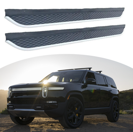 Black Running Boards for Rivian R1S