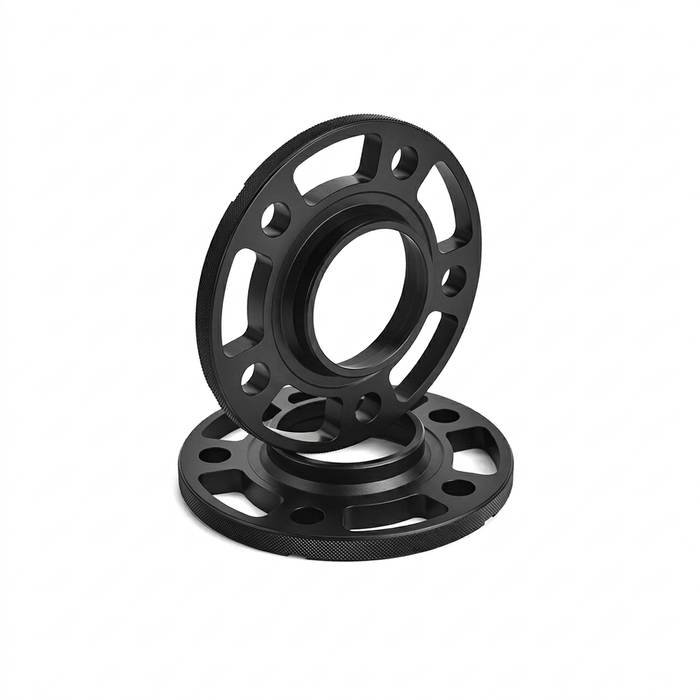 Pair of black forged 6061-T6 wheel spacers for Tesla