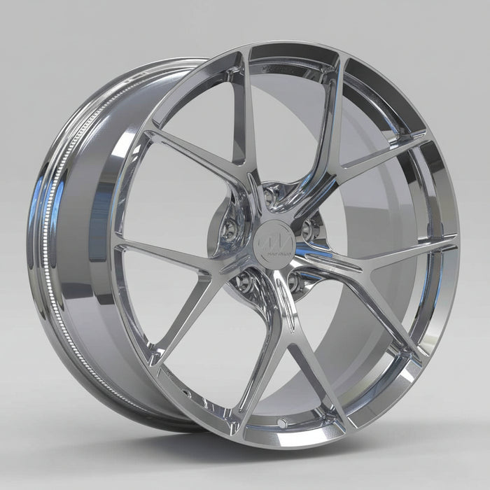 AWZZ for Corvette C8 19x9.0 Inch Offset Forged Wheels Polished