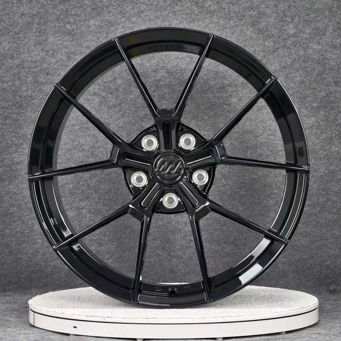 AWS for Porsche 911 (992) 21x11.5 Inch +57 Offset Forged Wheels Gloss Black