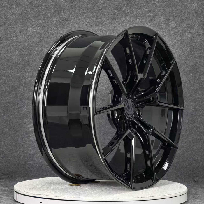 AWS for Porsche 911 (992) 21x11.5 Inch +57 Offset Forged Wheels Gloss Black