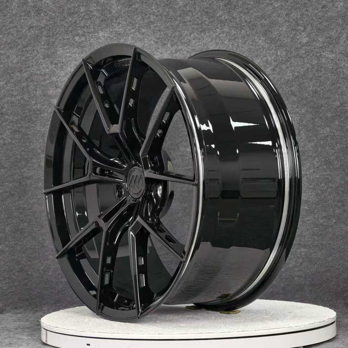 AWS for Porsche 911 (992) 21x11.5 Inch +57 Offset Forged Wheels Gloss Black
